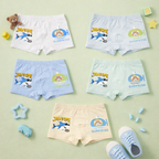 Ocean Heroes Collection – Premium Cotton Boys Boxer Shorts – Soft Breathable Kids Underwear with Shark Prints