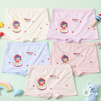 Apple Girl Boxer Shorts – Premium Viscose Blend Soft Breathable Kids Underwear for Pre-Teens