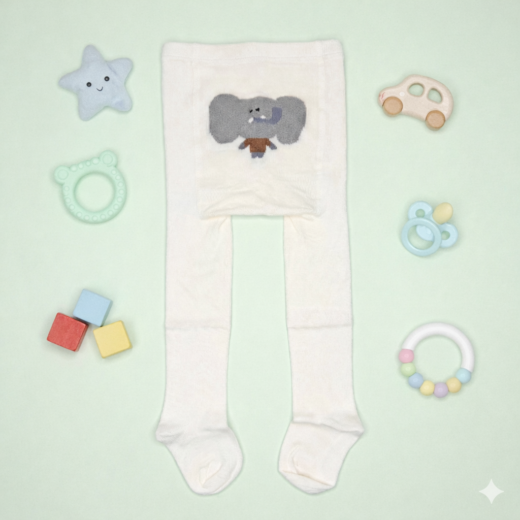 Full-Length Footed Baby Undergarment—Ultra Soft Stretchy Onesie with Attached Leggings for Infants