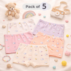 Bunny Buddies Premium Kids Underwear with Anti-Bacterial Protection Girls Boxer Shorts Soft Viscose Fabric – Children’s Inner
