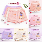 Puppy Love Collection – Girls Premium Viscose Boxer Shorts – Soft Breathable Innerwear