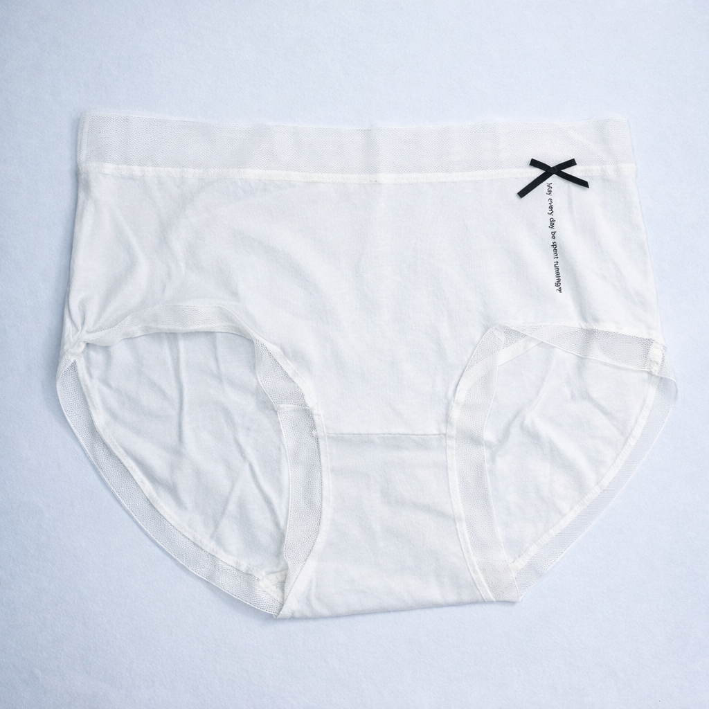 Girls Kids Cotton Underwear – Classic Ribbon Collection – Soft Breathable Children’s Briefs with Bow Design for Baby