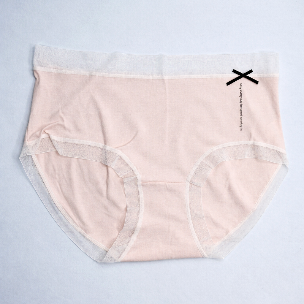 Girls Kids Cotton Underwear – Classic Ribbon Collection – Soft Breathable Children’s Briefs with Bow Design for Baby