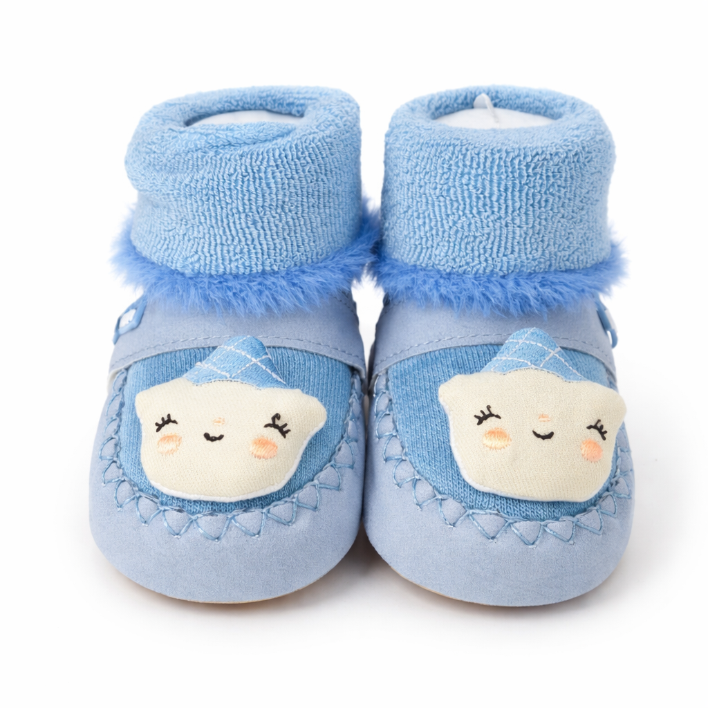 Warm Furry Baby Boots Collection Premium Soft Sole Velcro Boots for Newborns and Infants