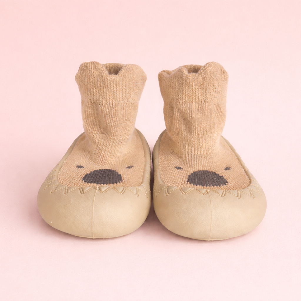 First Steps Collection | Baby Sock Shoes with Anti-Slip Sole | Soft Indoor Footwear for Newborns, Infants & Toddlers