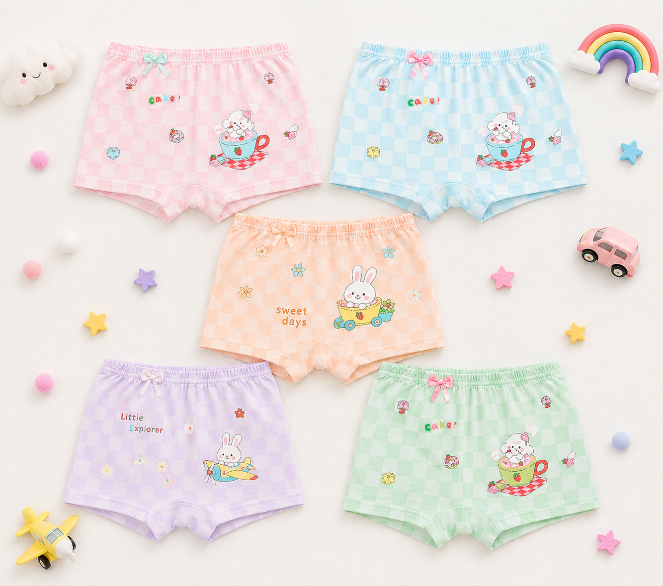 Girls Innerwear Pack – Berry Cup