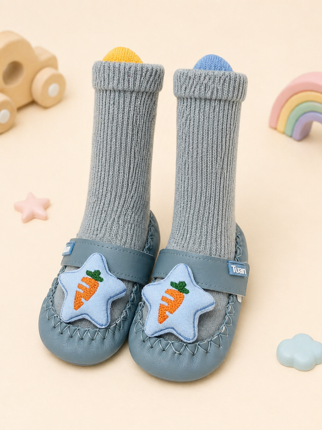 Little Steps 2-in-1 Essentials Collection Premium Baby Shoe and Sock Combo