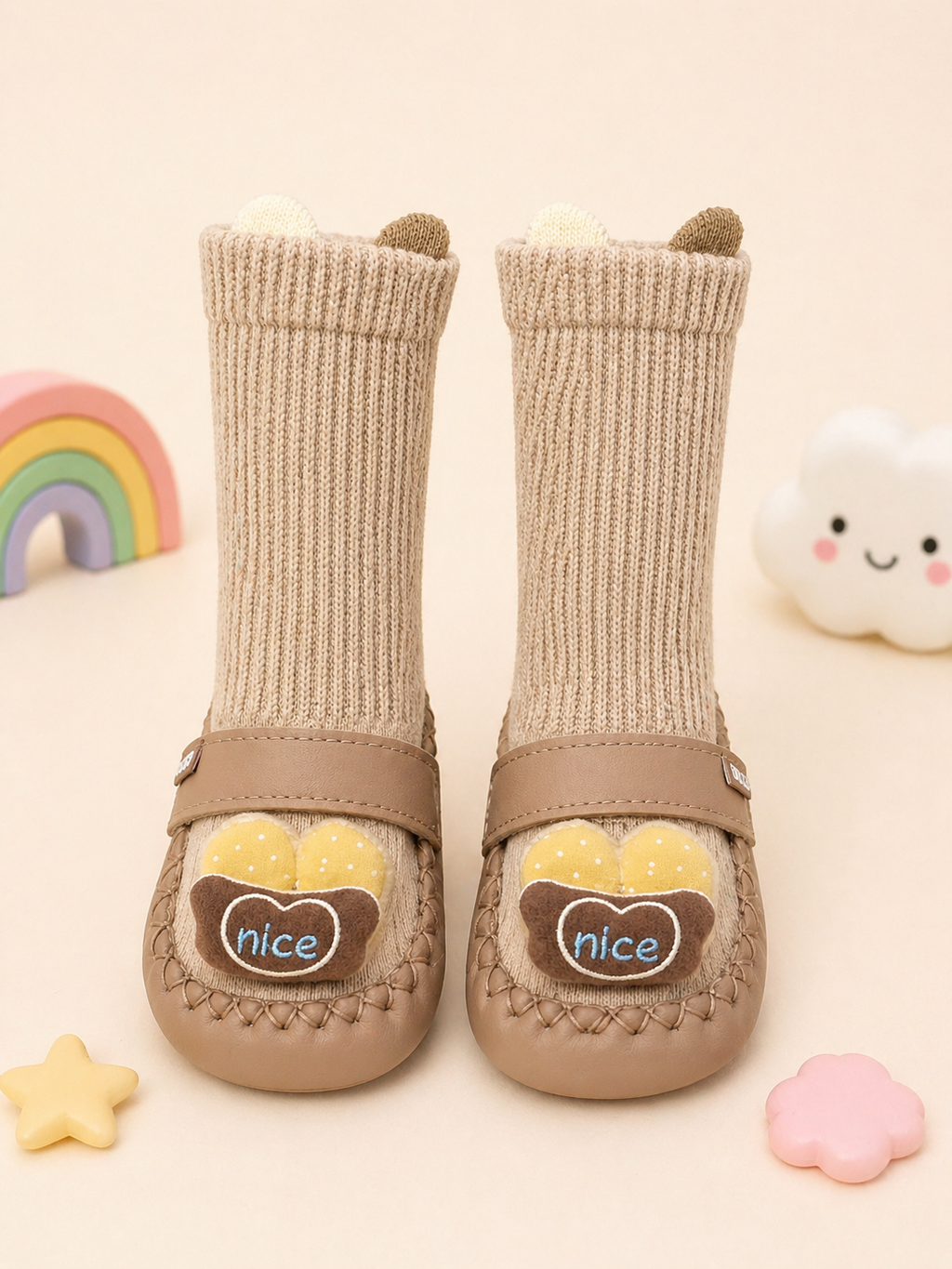 Little Steps 2-in-1 Essentials Collection Premium Baby Shoe and Sock Combo