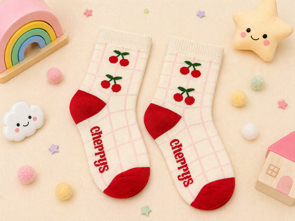 Fun and Playful Kids Crew Socks Collection Premium Cotton Socks with Trendy Designs