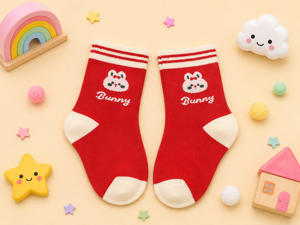 Fun and Playful Kids Crew Socks Collection Premium Cotton Socks with Trendy Designs