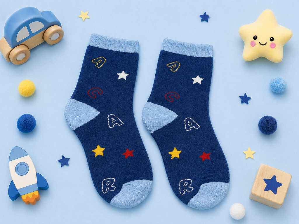 Fun and Playful Kids Crew Socks Collection Premium Cotton Socks with Trendy Designs