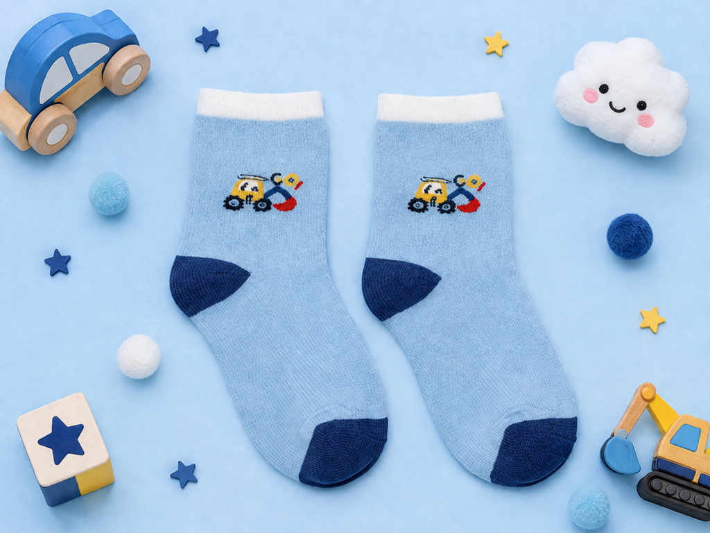 Fun and Playful Kids Crew Socks Collection Premium Cotton Socks with Trendy Designs