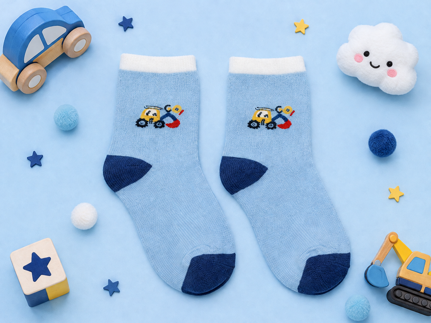 Fun and Playful Kids Crew Socks Collection Premium Cotton Socks with Trendy Designs