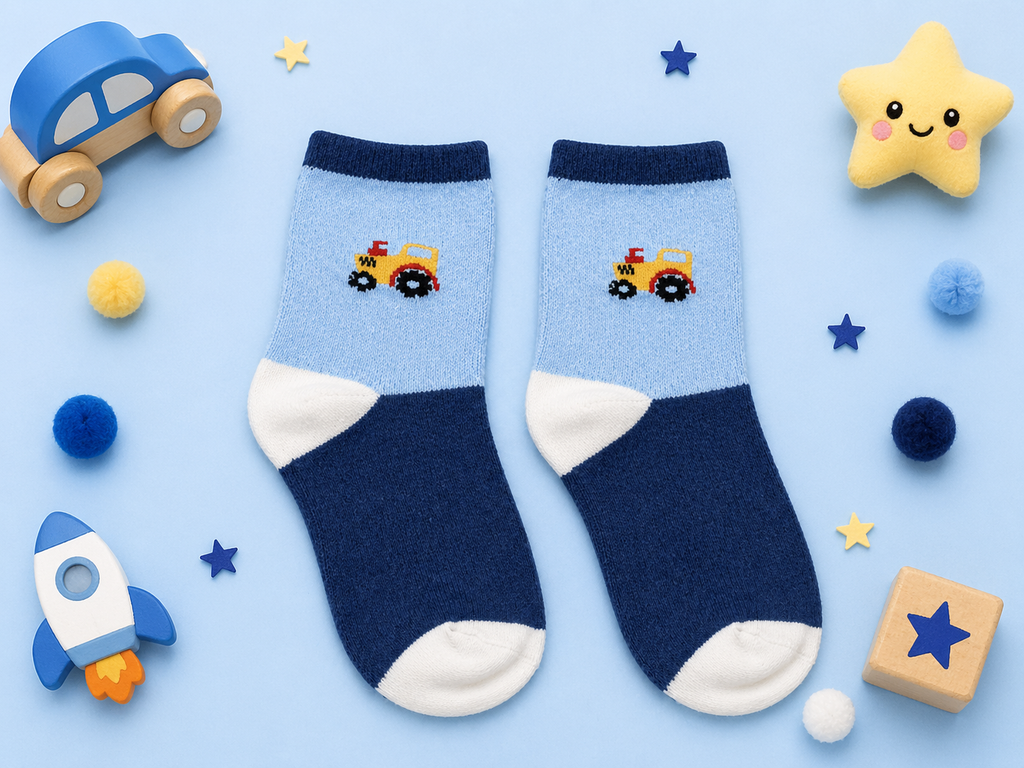 Fun and Playful Kids Crew Socks Collection Premium Cotton Socks with Trendy Designs