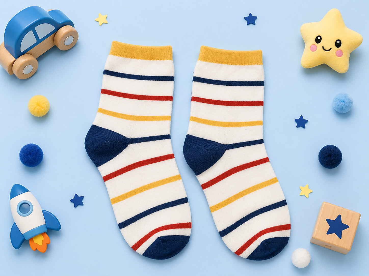 Fun and Playful Kids Crew Socks Collection Premium Cotton Socks with Trendy Designs