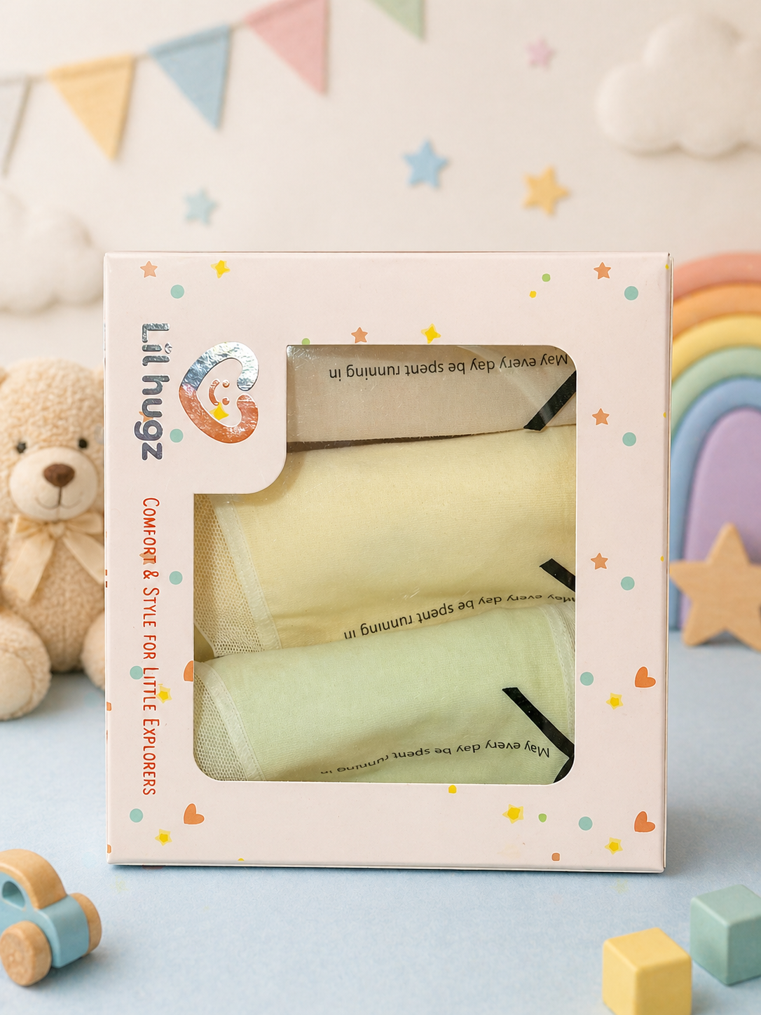 Girls Kids Cotton Underwear – Classic Ribbon Collection – Soft Breathable Children’s Briefs with Bow Design for Baby