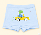 Builder Buddies Collection – Premium Viscose Boys Boxer Shorts – Soft Breathable Kids Underwear with Construction Prints