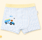 Builder Buddies Collection – Premium Viscose Boys Boxer Shorts – Soft Breathable Kids Underwear with Construction Prints