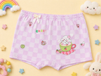 Berry Cup Collection– Girls Soft Breathable Shorts- Cute Dessert Cup Print Kids Innerwear Pack