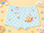 Berry Cup Collection– Girls Soft Breathable Shorts- Cute Dessert Cup Print Kids Innerwear Pack