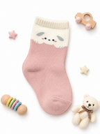 Cute Bear Kids Crew Socks Collection Premium Cotton Socks with Adorable Bear Design