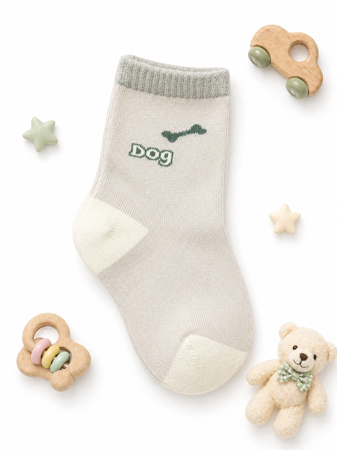 Cute Bear Kids Crew Socks Collection Premium Cotton Socks with Adorable Bear Design