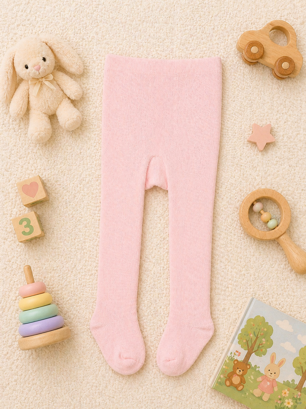 Full-Length Footed Baby Undergarment—Ultra Soft Stretchy Onesie with Attached Leggings for Infants