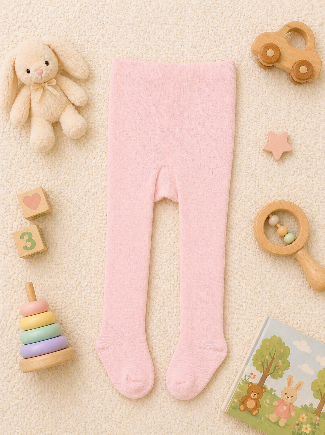 Full-Length Footed Baby Undergarment—Ultra Soft Stretchy Onesie with Attached Leggings for Infants
