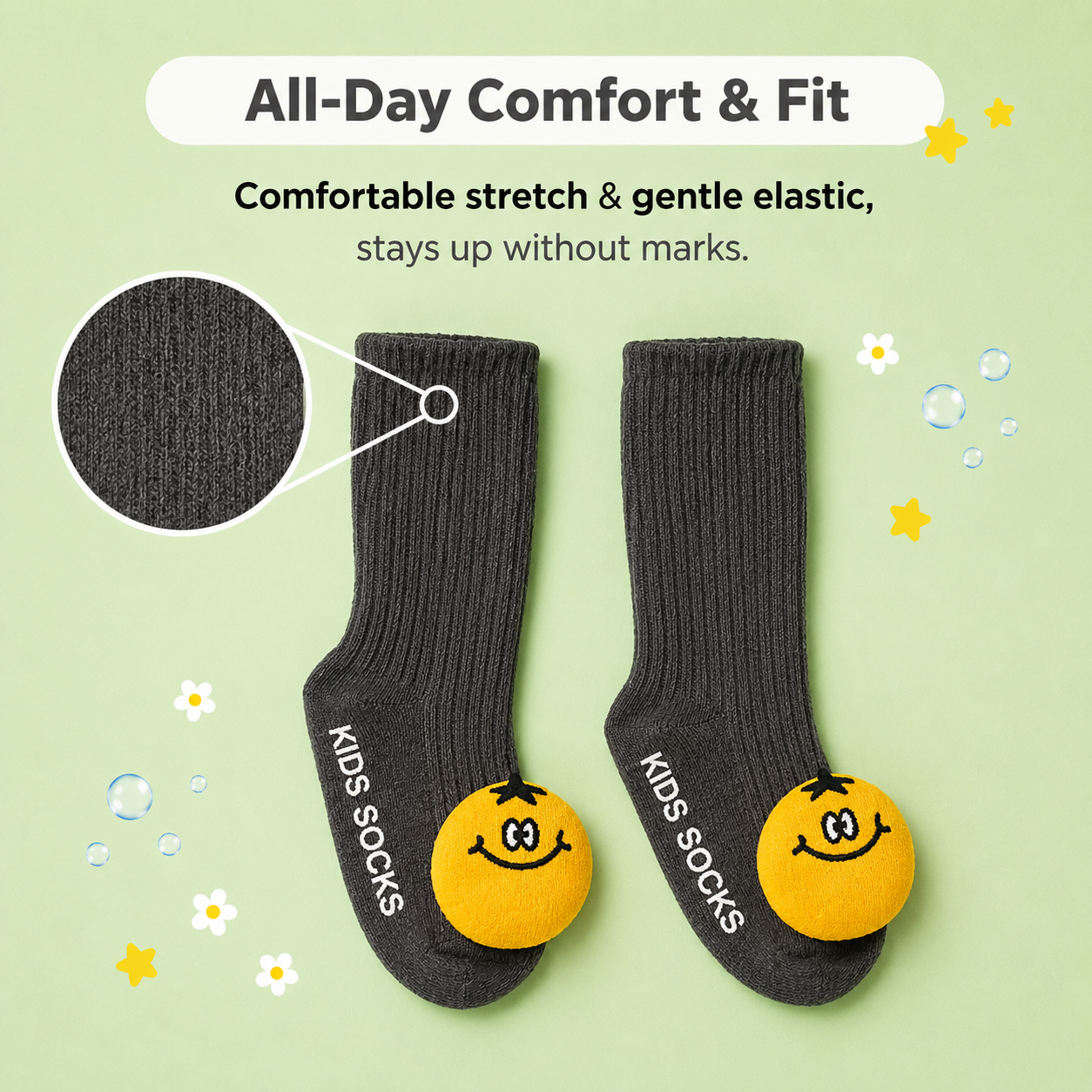 Baby Crew Socks – 3D Character Cuffs | Pack of 2 | 0-18 Months