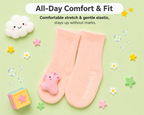 Baby Crew Socks – 3D Character Cuffs | Pack of 2 | 0-18 Months