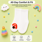 Baby Crew Socks – 3D Character Cuffs | Pack of 2 | 0-18 Months