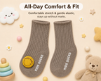 Baby Crew Socks – 3D Character Cuffs | Pack of 2 | 0-18 Months