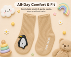 Baby Crew Socks – 3D Character Cuffs | Pack of 2 | 0-18 Months