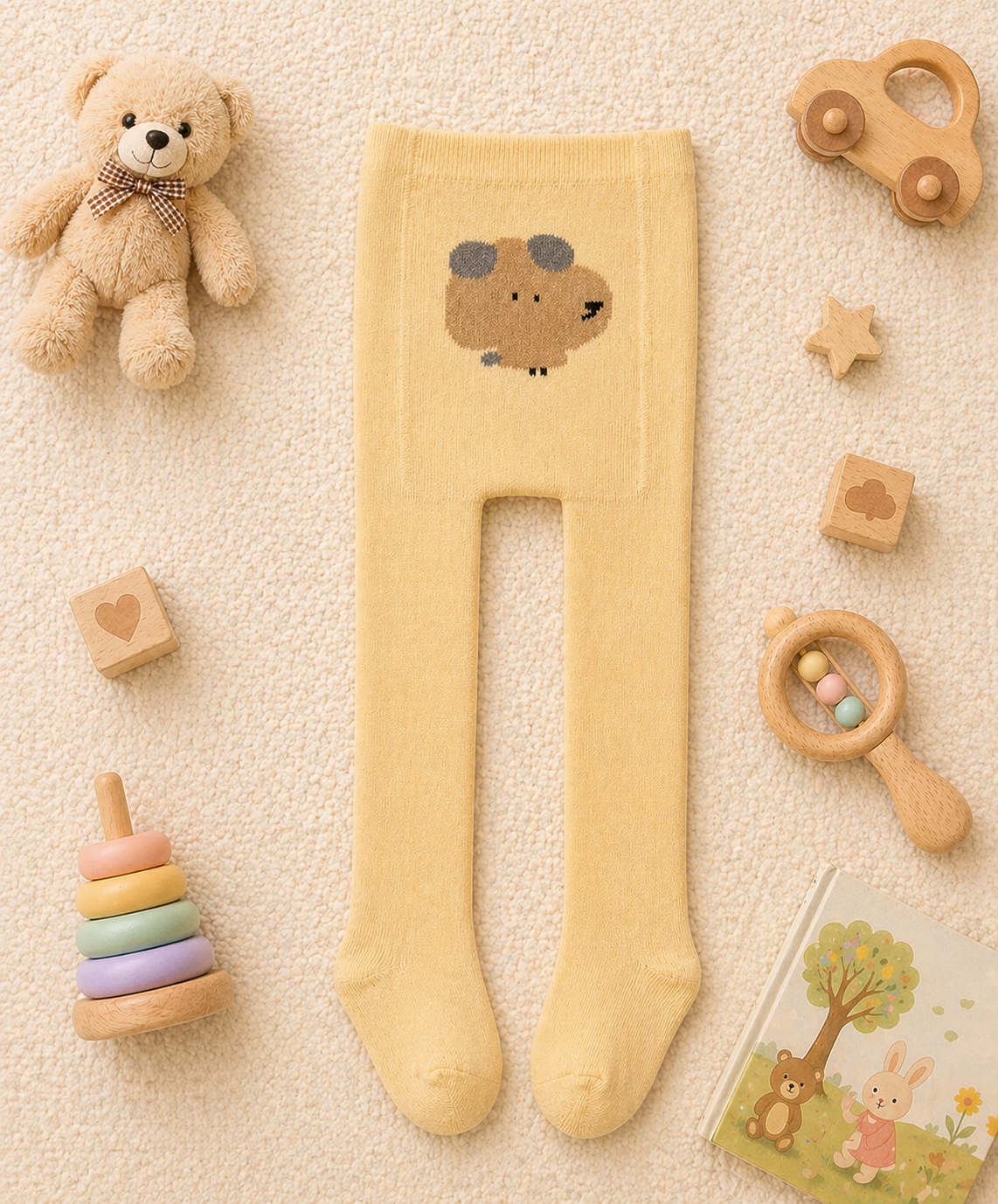 Full-Length Footed Baby Undergarment—Ultra Soft Stretchy Onesie with Attached Leggings for Infants