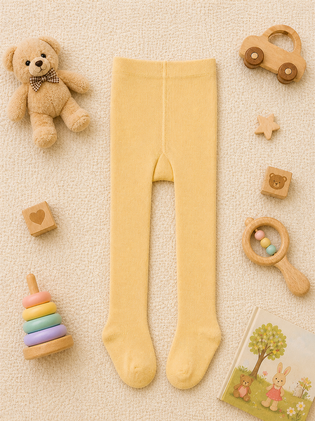 Full-Length Footed Baby Undergarment—Ultra Soft Stretchy Onesie with Attached Leggings for Infants