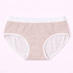 Lilhugz Cherry Blossom– Soft Breathable Cherry Floral Gingham Print Girls Cotton Underwear