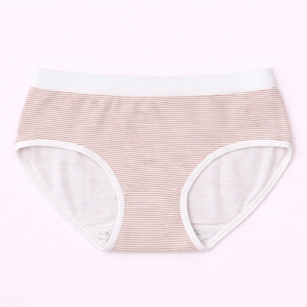 Lilhugz Cherry Blossom– Soft Breathable Cherry Floral Gingham Print Girls Cotton Underwear