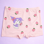 Berry Melody Collection – Kids Premium Modal Underwear Kawaii Character Strawberry Print Boxer Shorts for Boys & Girls