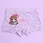 Lilhugz Princess Collection Kids Girls Underwear Premium Modal Fabric Boxer Shorts for Baby Kawaii Anime Character Print