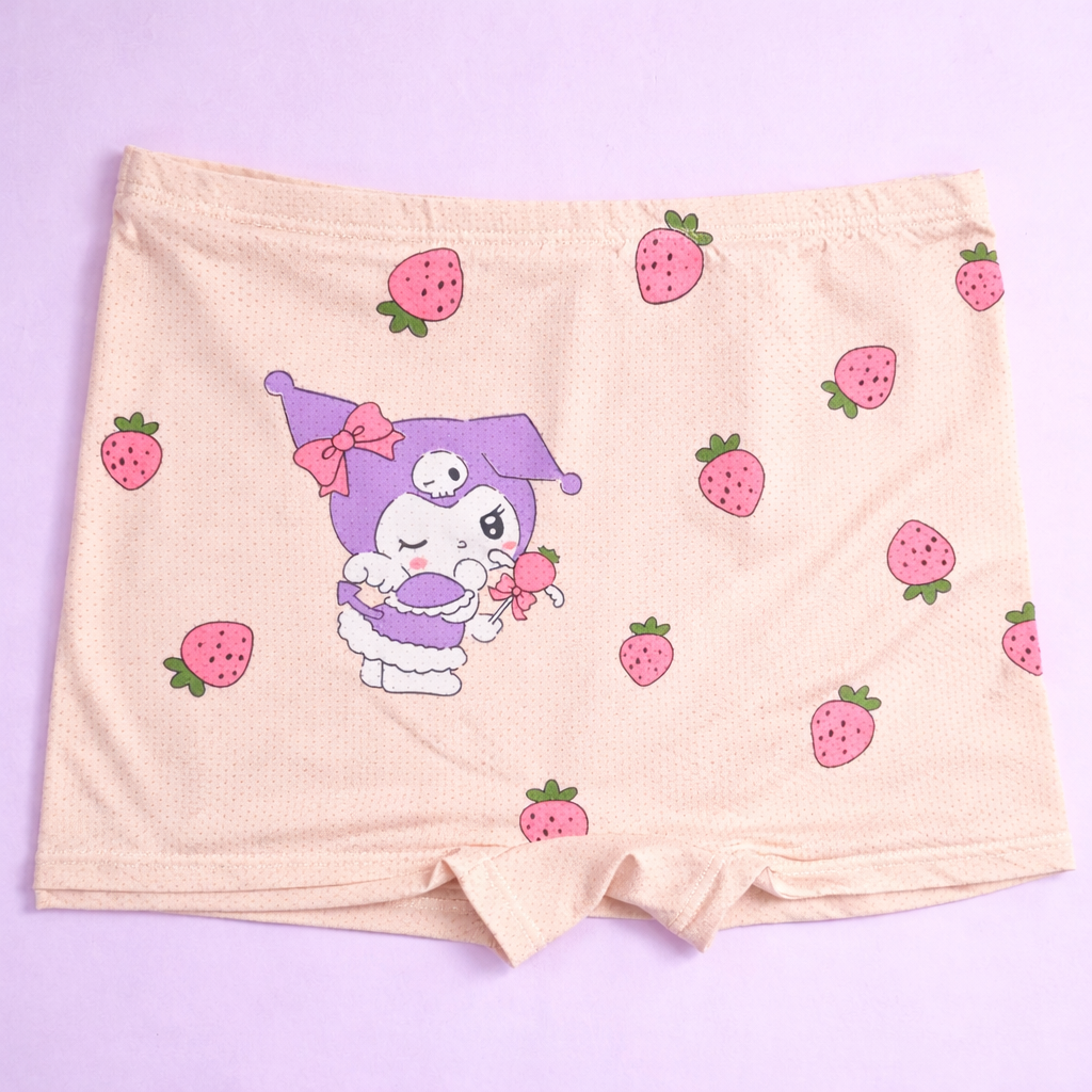 Berry Melody Collection – Kids Premium Modal Underwear Kawaii Character Strawberry Print Boxer Shorts for Boys & Girls