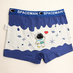 Space Explorer Collection – Premium Cotton Boys Boxer Shorts – Soft Breathable Kids Underwear with Astronaut & Planet Prints
