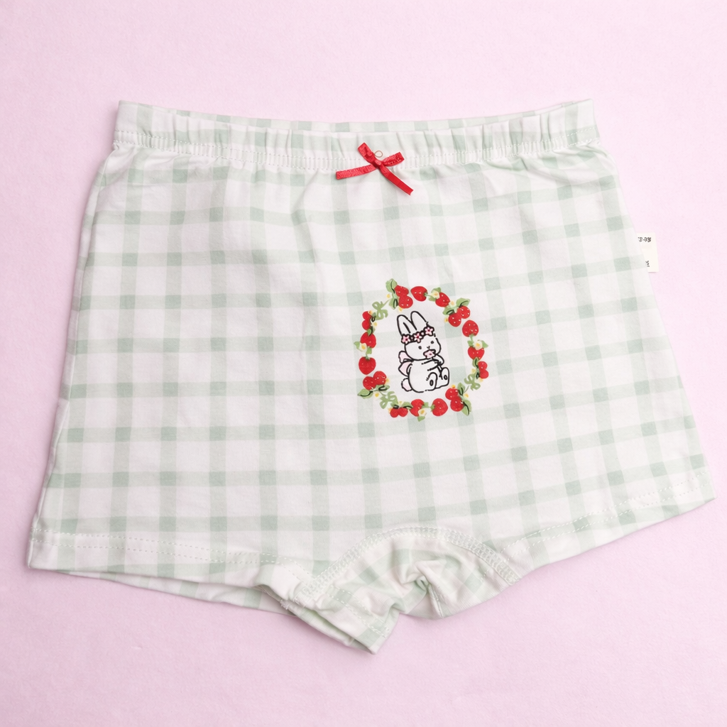 Strawberry Fields Collection – Premium Cotton Girls Boxer Shorts – Soft Breathable Kids Underwear