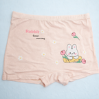 Berry Buddies Collection Kids Modal Underwear Strawberry Bunny Print Boxer Shorts for Girls
