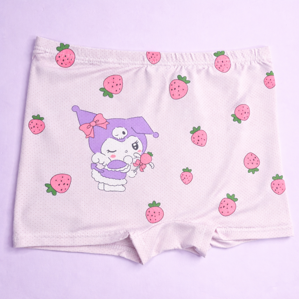 Berry Melody Collection – Kids Premium Modal Underwear Kawaii Character Strawberry Print Boxer Shorts for Boys & Girls