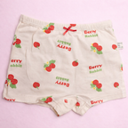 Strawberry Fields Collection – Premium Cotton Girls Boxer Shorts – Soft Breathable Kids Underwear