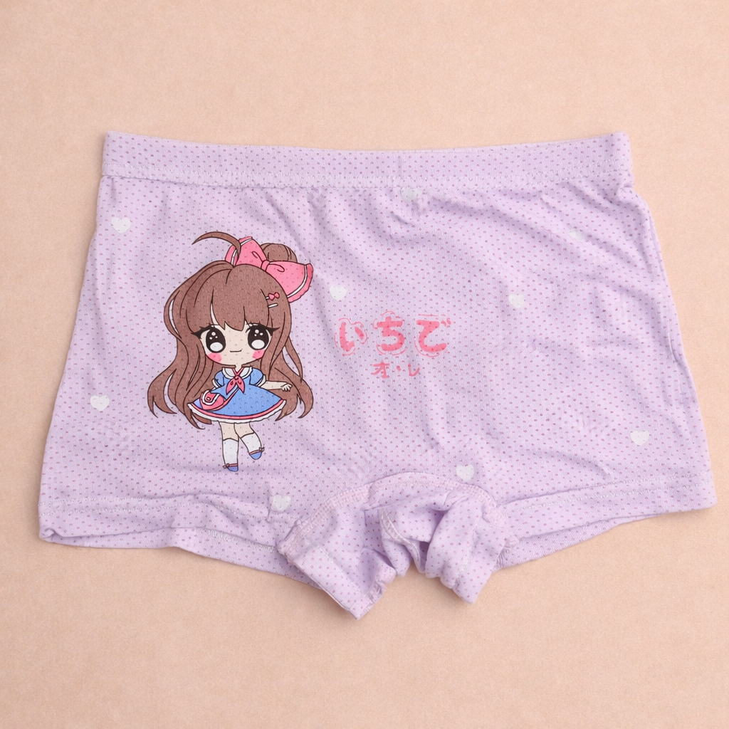Lilhugz Princess Collection Kids Girls Underwear Premium Modal Fabric Boxer Shorts for Baby Kawaii Anime Character Print