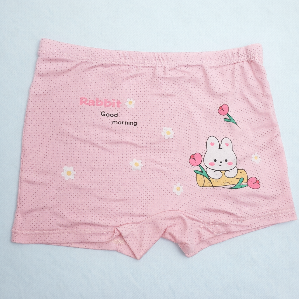 Berry Buddies Collection Kids Modal Underwear Strawberry Bunny Print Boxer Shorts for Girls