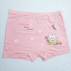 Berry Buddies Collection Kids Modal Underwear Strawberry Bunny Print Boxer Shorts for Girls