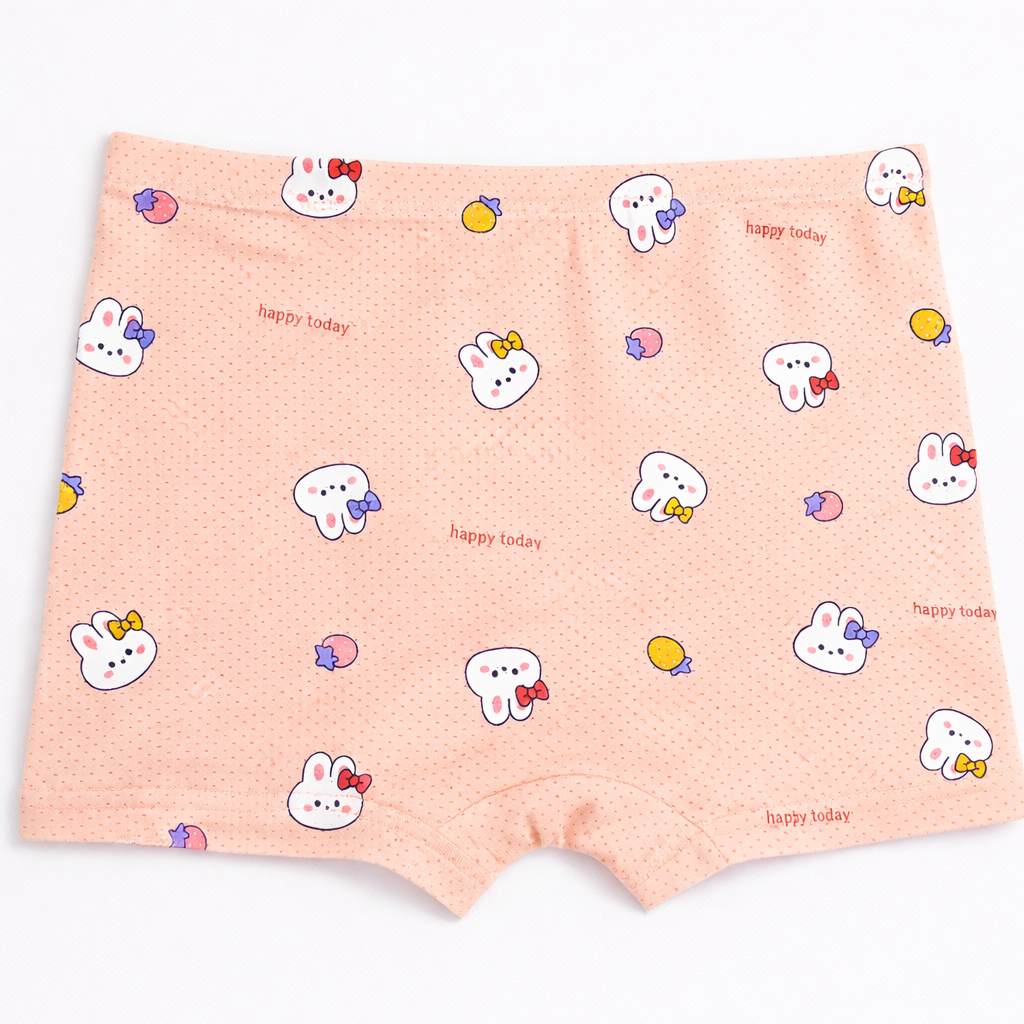 Bunny Buddies Premium Kids Underwear with Anti-Bacterial Protection Girls Boxer Shorts Soft Viscose Fabric – Children’s Inner
