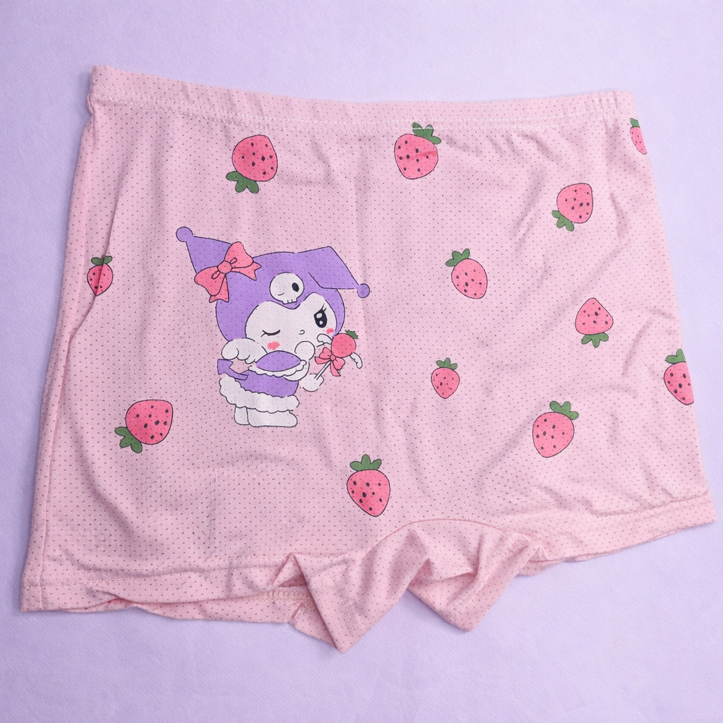 Berry Melody Collection – Kids Premium Modal Underwear Kawaii Character Strawberry Print Boxer Shorts for Boys & Girls
